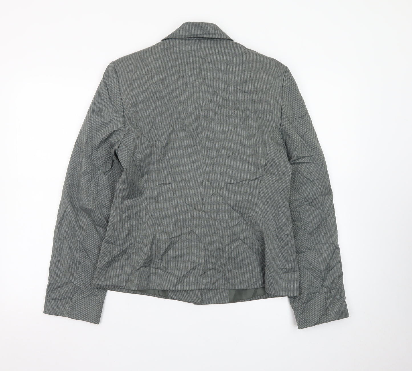 Next Women Grey Size 12 Single-Breasted Suit Jacket