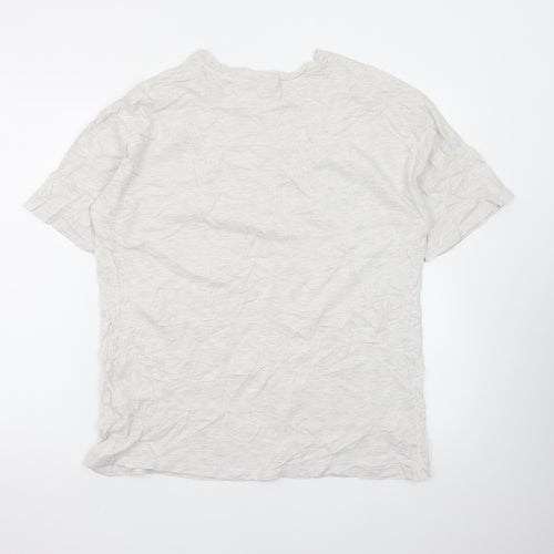 ASOS Design Men's Beige Yosemite Graphic Cotton Crew Neck T-Shirt L