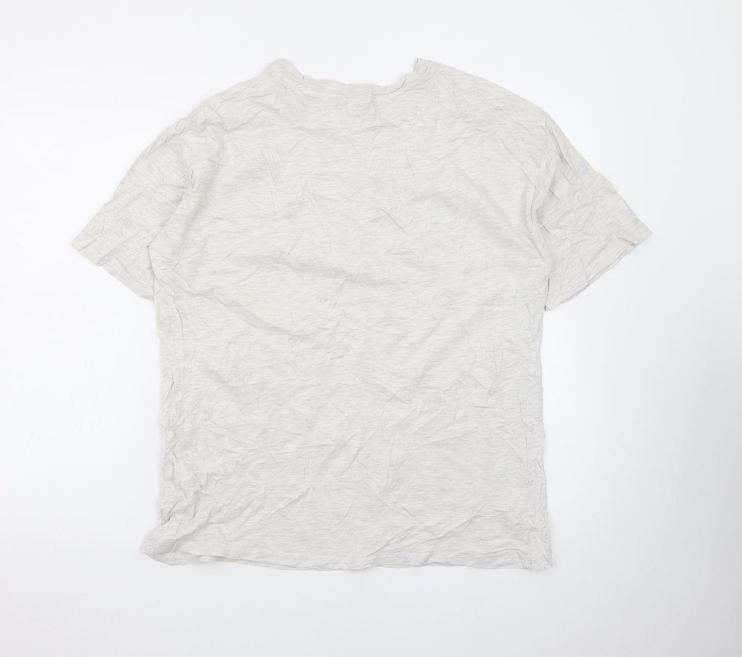 ASOS Design Men's Beige Yosemite Graphic Cotton Crew Neck T-Shirt L