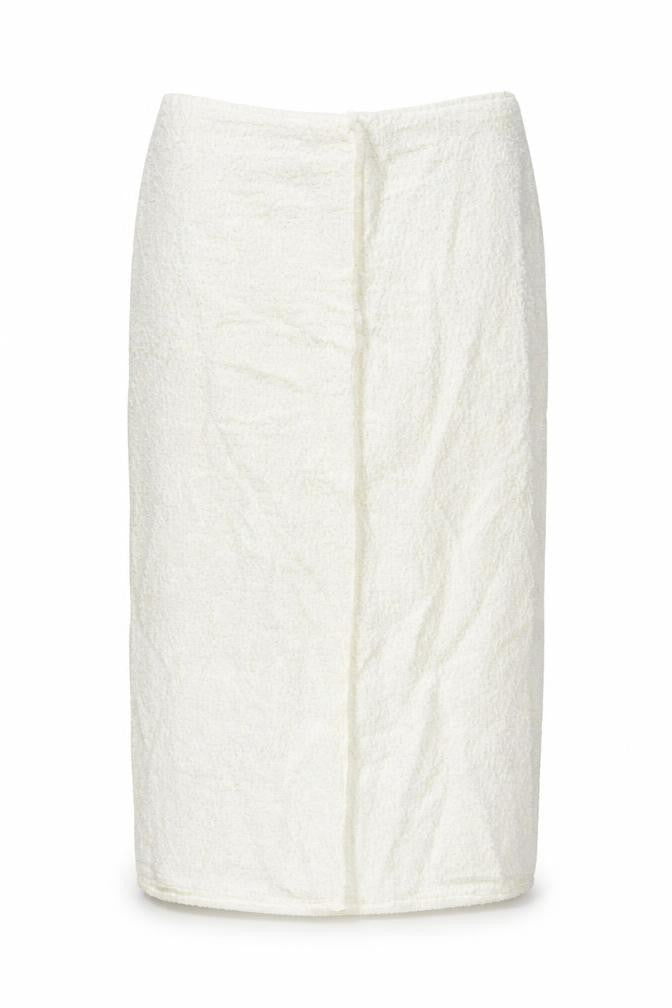 Marks and Spencer Women’s White Tweed High Rise Midi Skirt Size 14