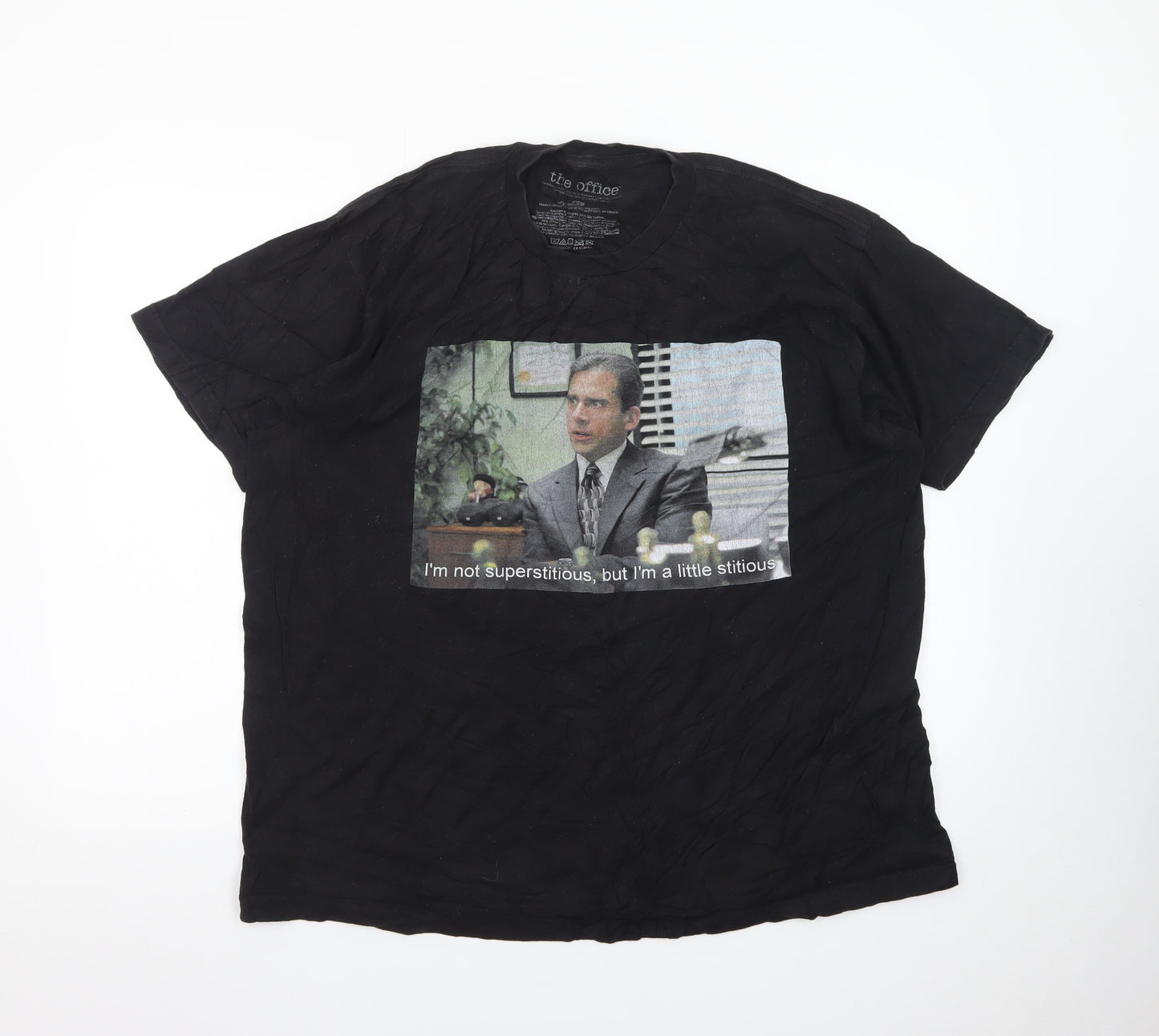 The Office Men's Black XL Graphic T-Shirt Cotton Short Sleeve