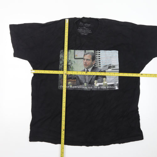 The Office Men's Black XL Graphic T-Shirt Cotton Short Sleeve
