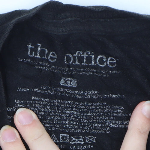 The Office Men's Black XL Graphic T-Shirt Cotton Short Sleeve