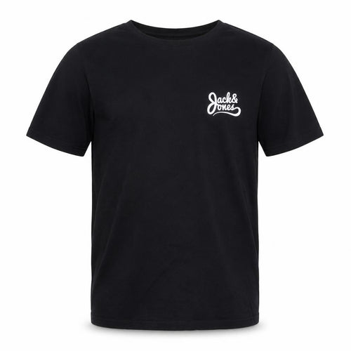 Jack & Jones Originals Men's Black Regular Fit Cotton T-Shirt Size S