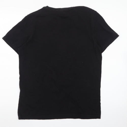 Jack & Jones Originals Men's Black Regular Fit Cotton T-Shirt Size S