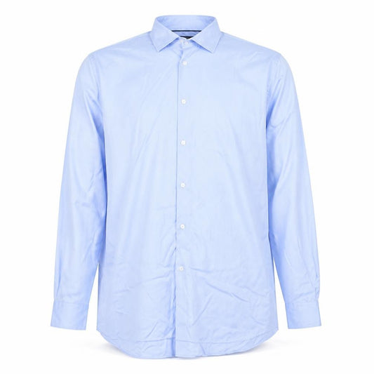 Marks and Spencer Men’s Blue Tailored Fit Cotton Dress Shirt 18”