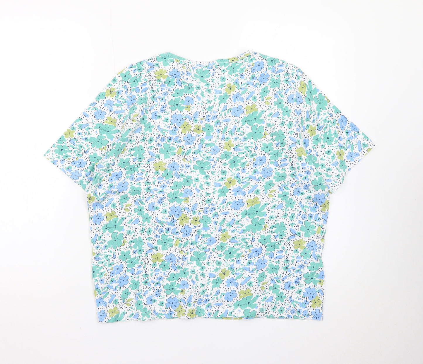 Honor Millburn Women's Multicoloured Floral Cotton T-Shirt Size 18-20