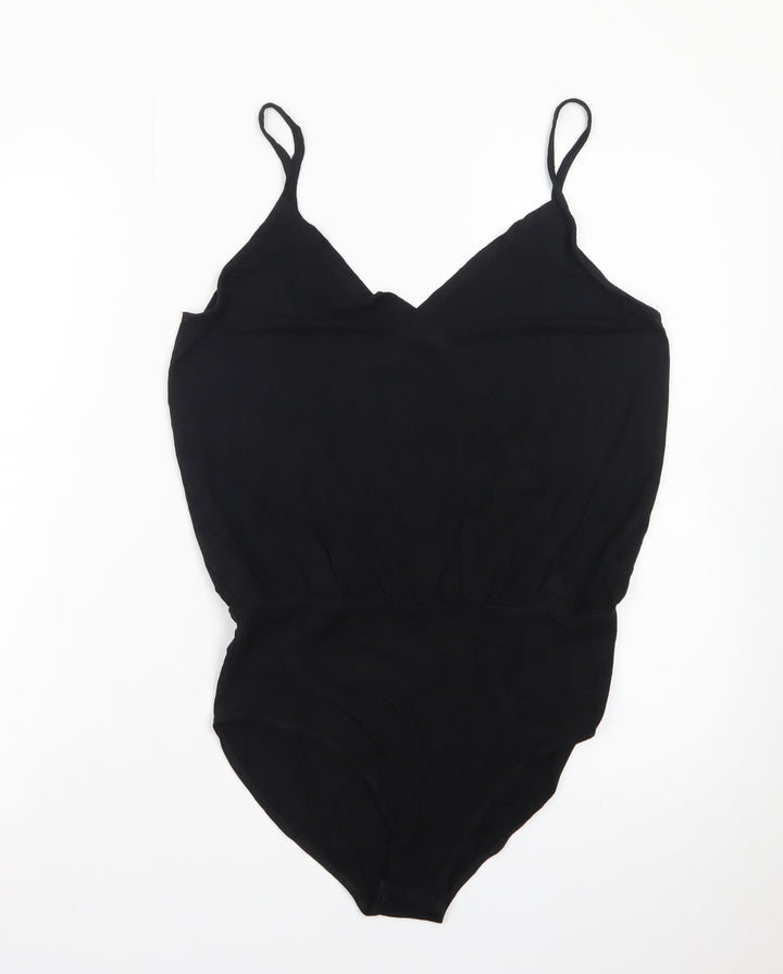 Miss Selfridge Women’s Black Size 10 Camisole Bodysuit