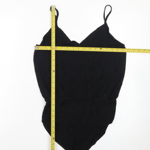 Miss Selfridge Women’s Black Size 10 Camisole Bodysuit