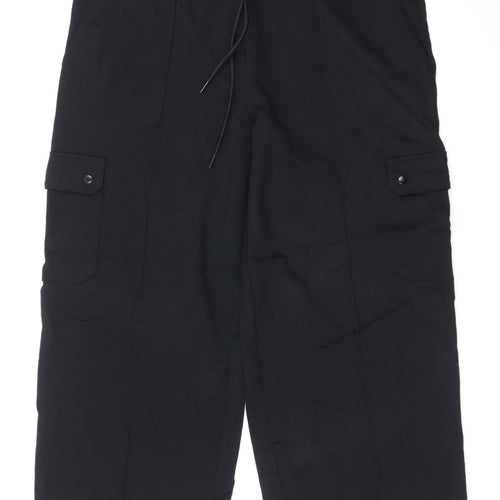 Marks and Spencer Women Black Size 20 Short Cargo Trousers