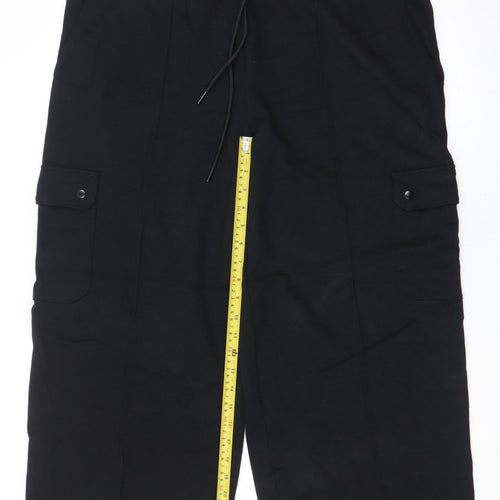 Marks and Spencer Women Black Size 20 Short Cargo Trousers