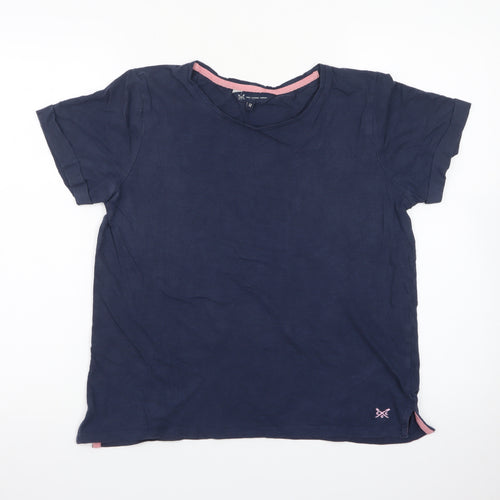 Crew Clothing Company Women’s Blue Cotton T-Shirt Size 12