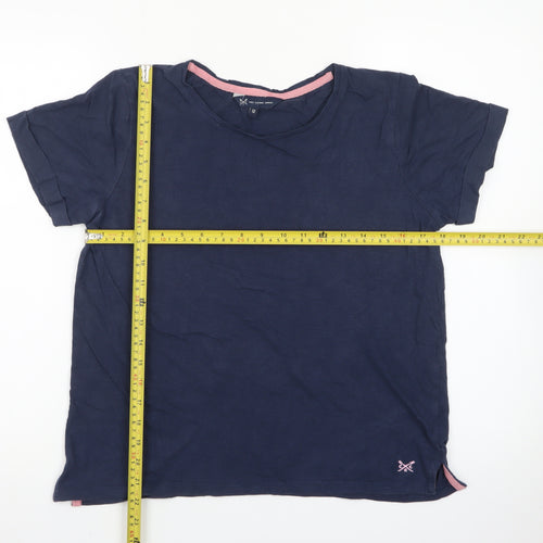 Crew Clothing Company Women’s Blue Cotton T-Shirt Size 12