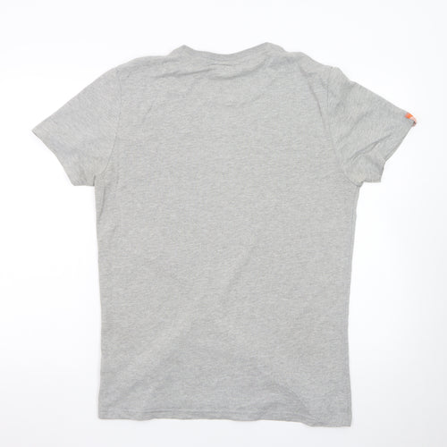 Superdry Men's Grey Graphic Print Crew Neck T-Shirt Size L