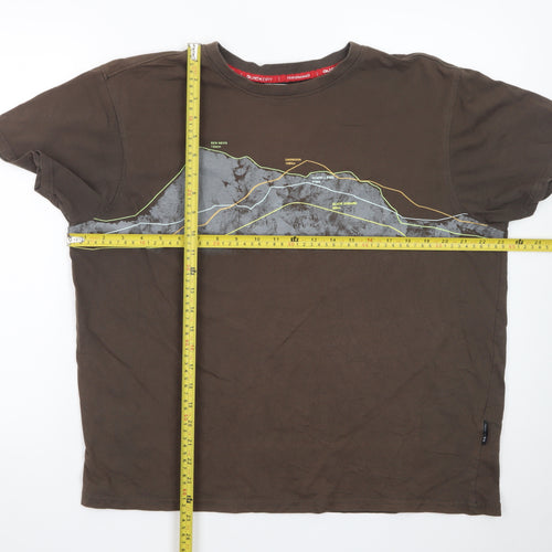 Trespass Mens Brown Quick Dry Outdoor Performance T-Shirt XL