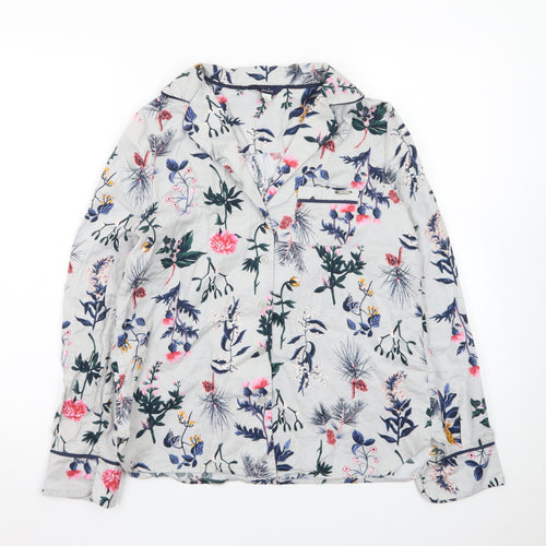 Joules Women’s Multicoloured Floral Cotton Button-Up Shirt S
