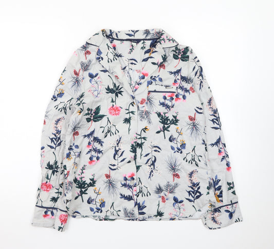Joules Women’s Multicoloured Floral Cotton Button-Up Shirt S
