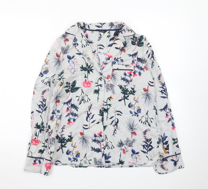 Joules Women’s Multicoloured Floral Cotton Button-Up Shirt S