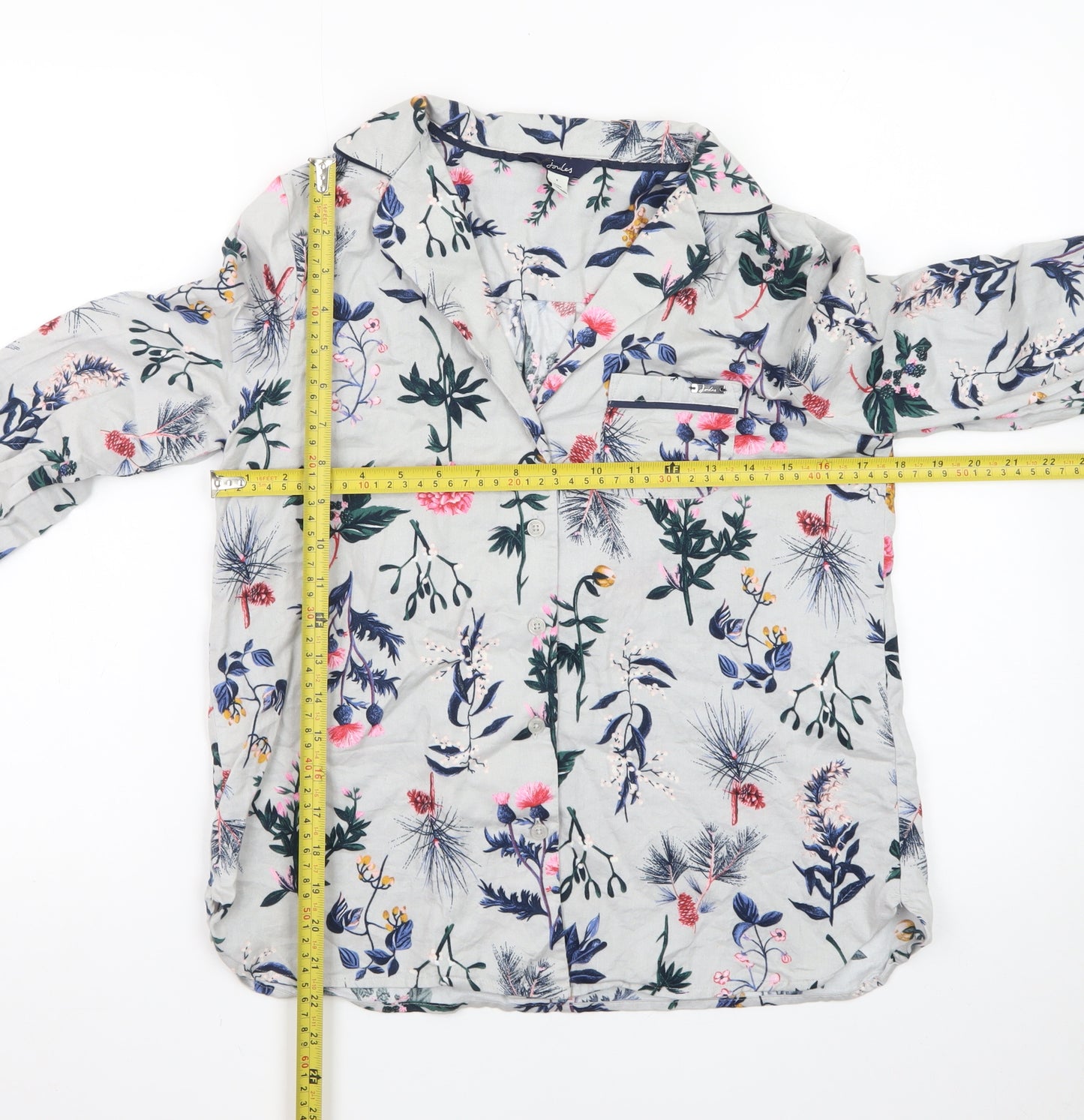 Joules Women’s Multicoloured Floral Cotton Button-Up Shirt S