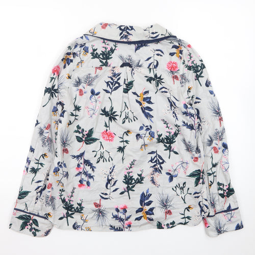 Joules Women’s Multicoloured Floral Cotton Button-Up Shirt S