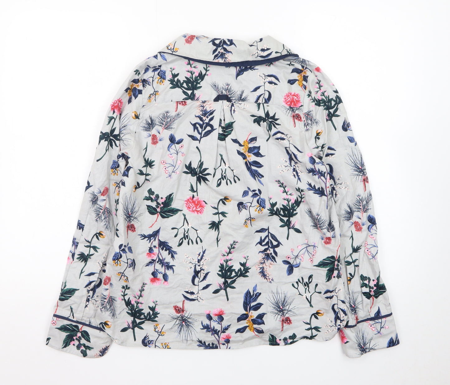 Joules Women’s Multicoloured Floral Cotton Button-Up Shirt S