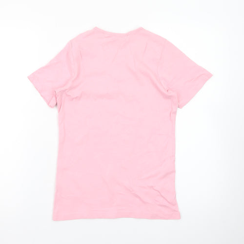 ISLE Essentials Women's Pink XS Keyhole Neck Jersey T-Shirt
