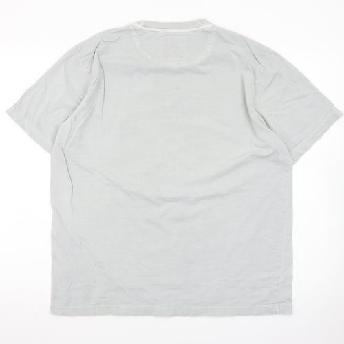 John Rocha Men's Grey Short Sleeve Crew Neck T-Shirt Size L