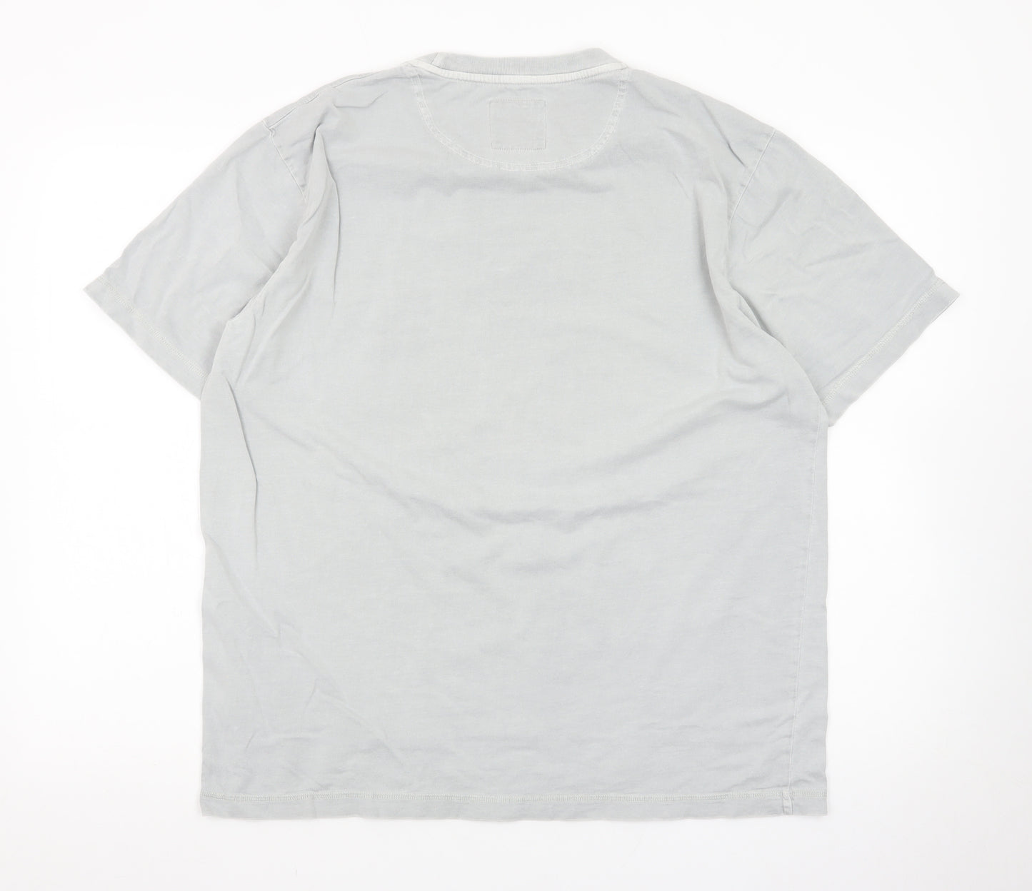 John Rocha Men's Grey Short Sleeve Crew Neck T-Shirt Size L