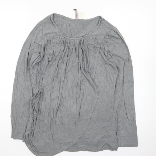 Mothers en Vogue Women Grey Maternity Tunic Blouse Size M