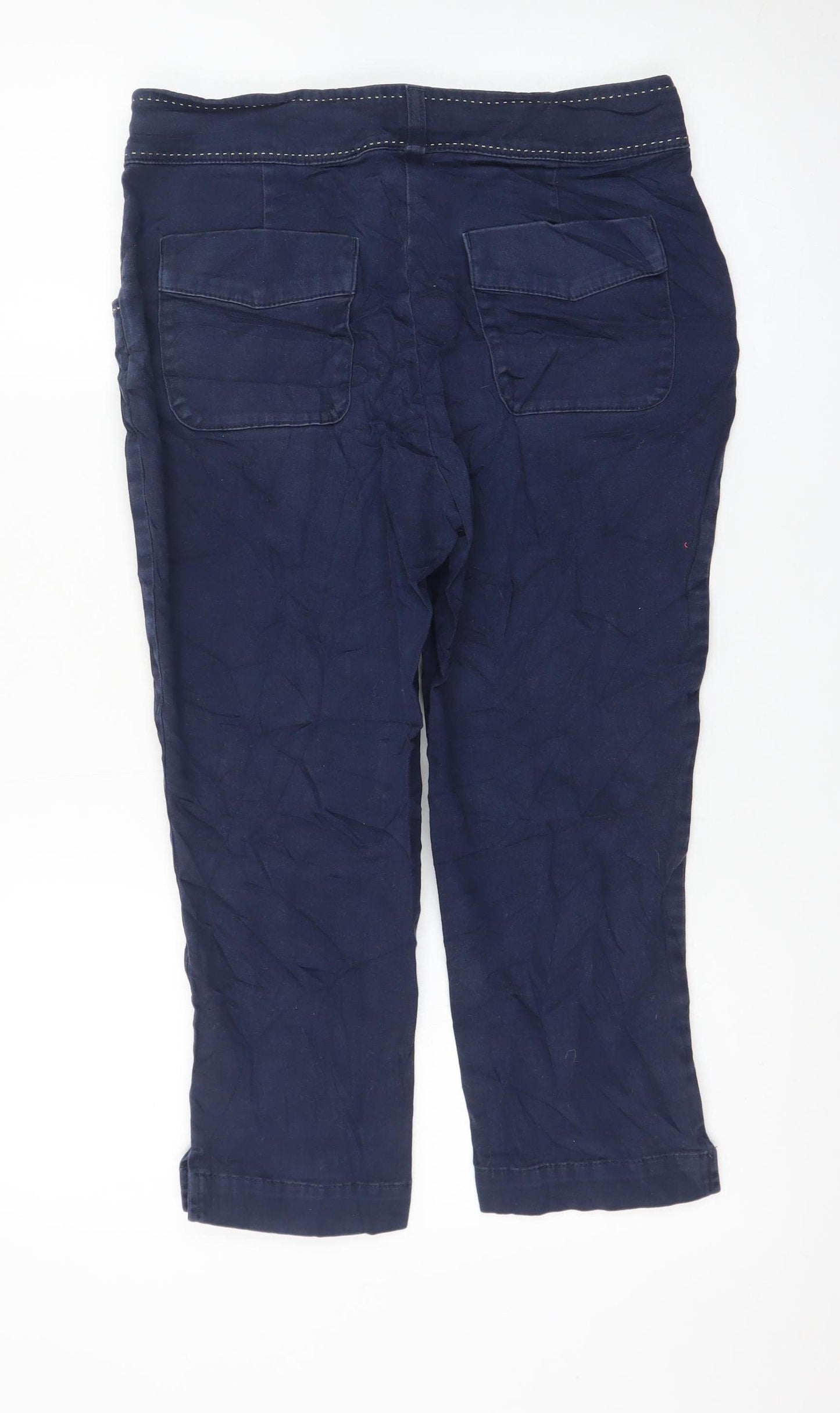 Marks and Spencer Per Una Women's Blue Cropped Jeans Size 10