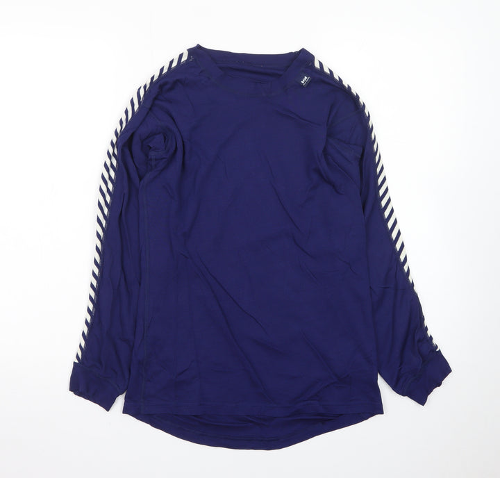 Helly Hansen Women's Navy Long Sleeve Top Polypropylene Size L