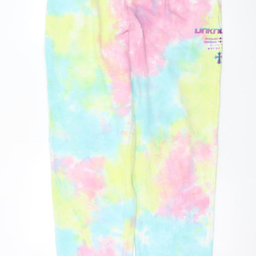 Unknown Women’s Multicoloured Tie-Dye Joggers Size M Elastic Waist