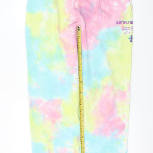 Unknown Women’s Multicoloured Tie-Dye Joggers Size M Elastic Waist