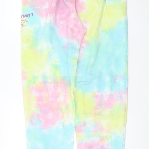 Unknown Women’s Multicoloured Tie-Dye Joggers Size M Elastic Waist