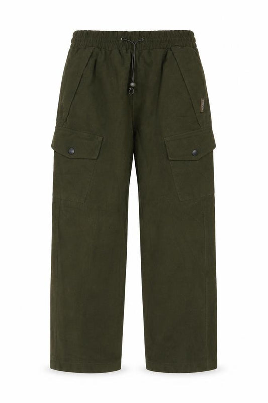 Jack Pyke Boys Green Cargo Trousers XL Elastic Waist Outdoor Pants