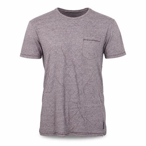 French Connection Men's Purple Marl Crew Neck Short Sleeve T-Shirt Size L