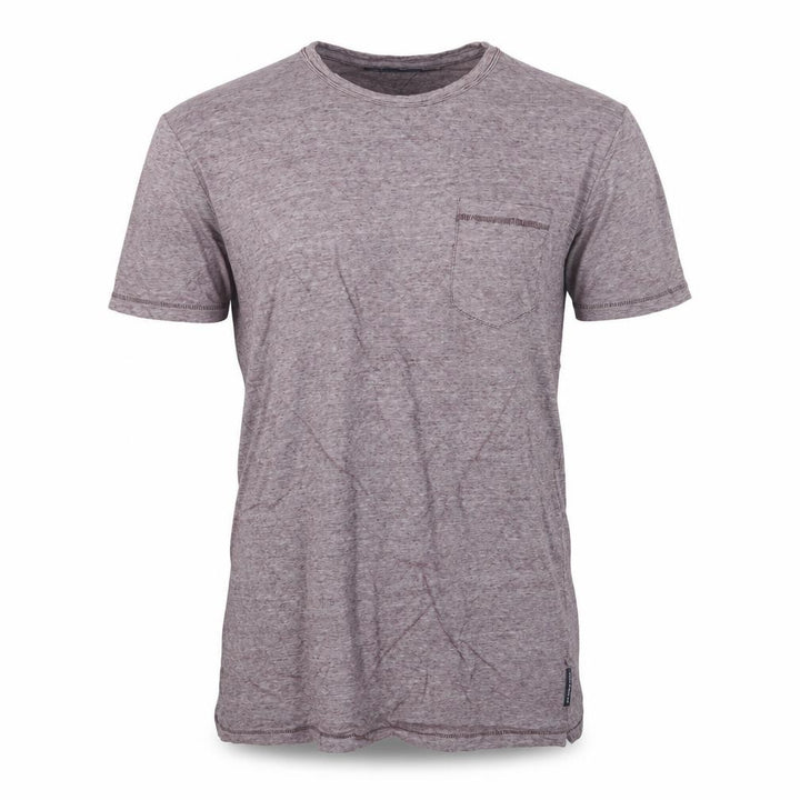 French Connection Men's Purple Marl Crew Neck Short Sleeve T-Shirt Size L