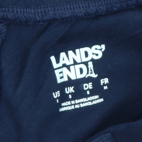 Lands' End Men's Blue Chino Trousers M Regular Fit Straight Leg