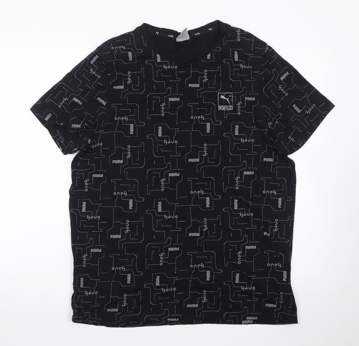 Puma Men's Black XL Graphic Print Crew Neck Short Sleeve T-Shirt