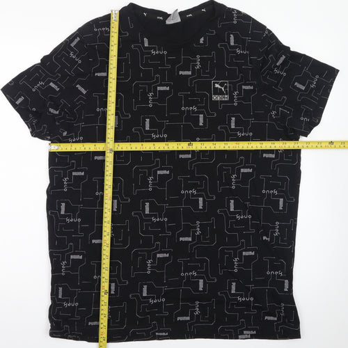 Puma Men's Black XL Graphic Print Crew Neck Short Sleeve T-Shirt