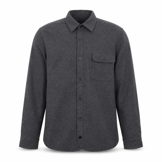 Native North Men's Grey Wool Shirt Jacket Size M Casual Flannel Style