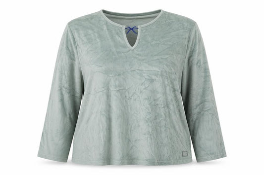 Bath & Body Works Women Green Velour Long Sleeve Nightshirt UK 20