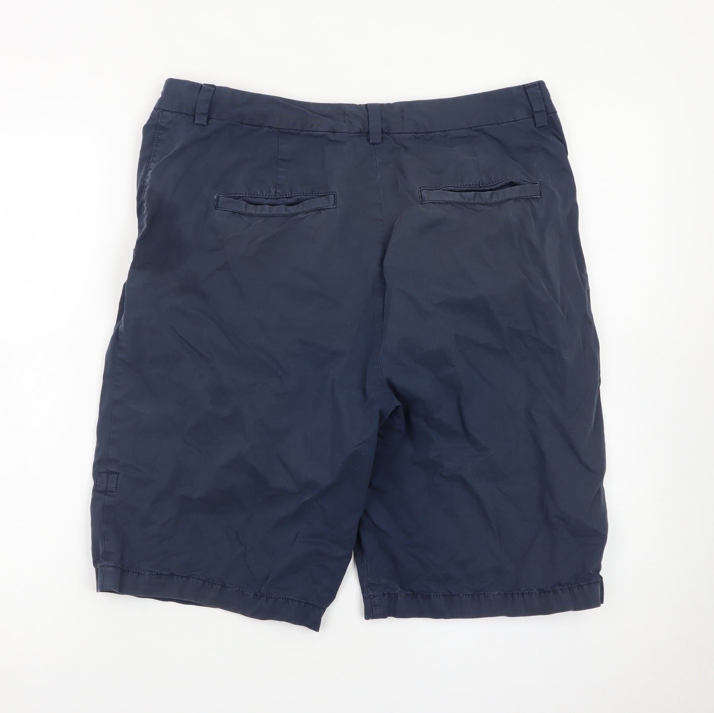 Marks and Spencer Women Blue Size 12 Chino Shorts