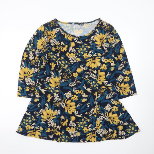 Isle Women's Multicoloured Floral A-Line Dress Size 14