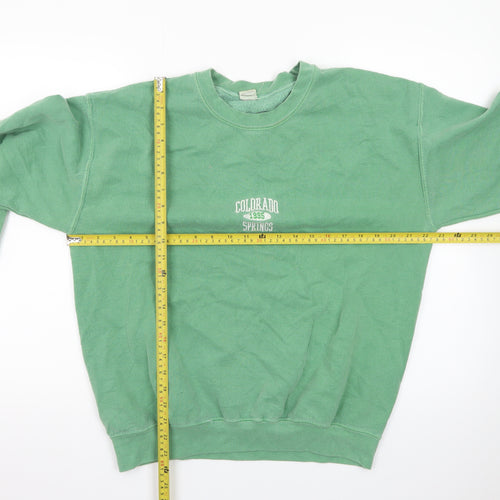 Urban Outfitters Women Green Colorado Springs Pullover Sweatshirt S