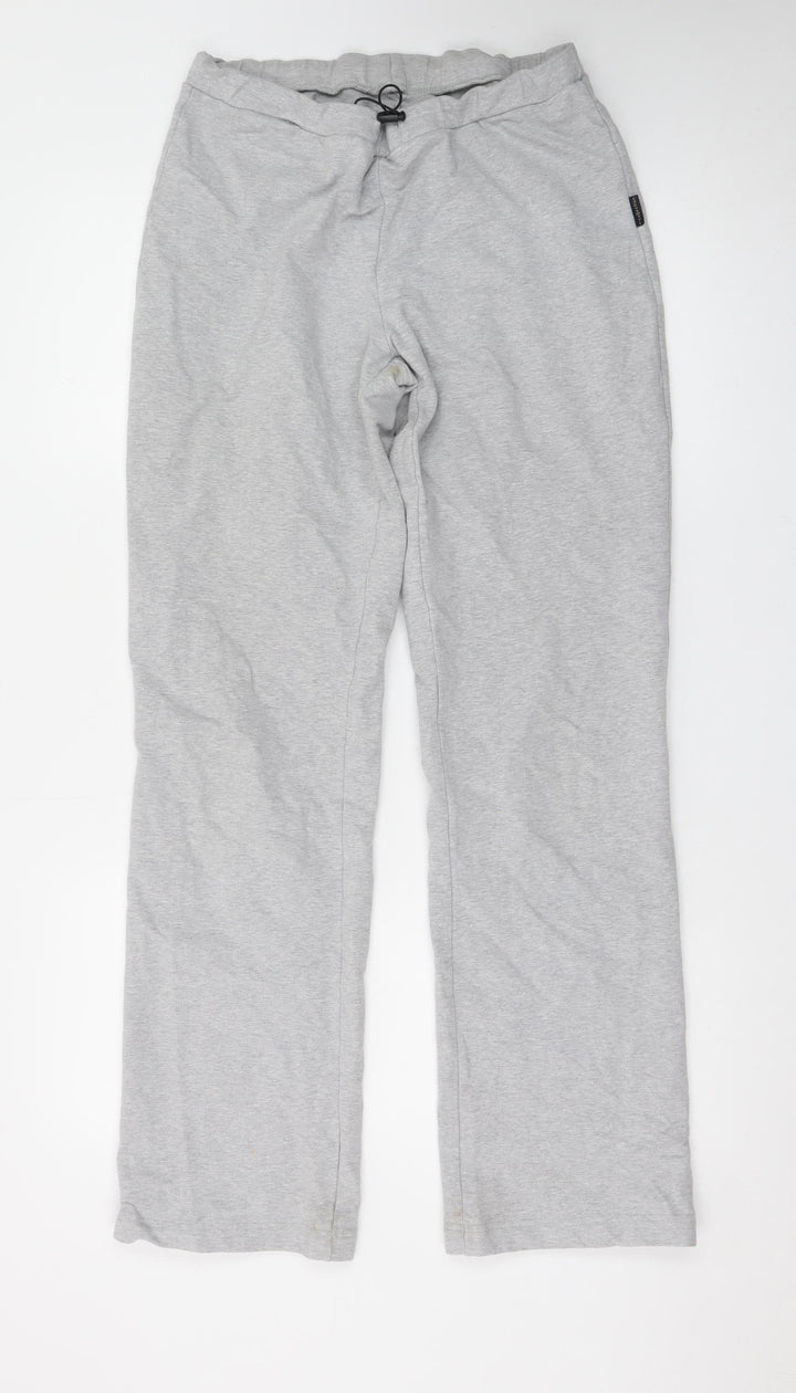 R-Collection Women's Grey Jogger Trousers Size M Cotton Blend