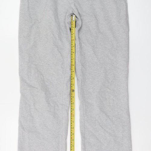 R-Collection Women's Grey Jogger Trousers Size M Cotton Blend