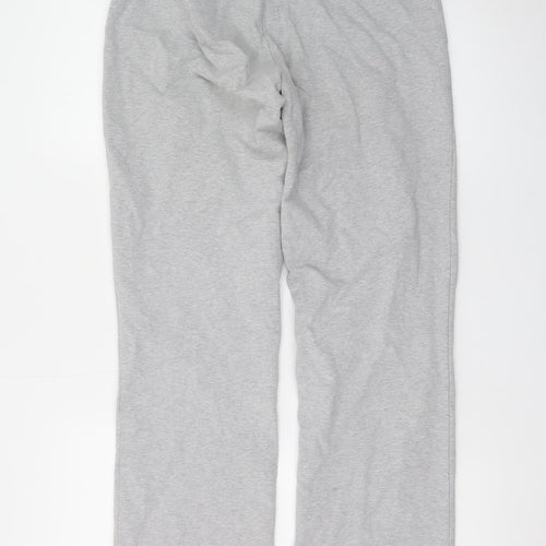R-Collection Women's Grey Jogger Trousers Size M Cotton Blend