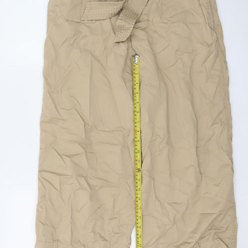 Lauren Ralph Lauren Women Beige Wide-Leg Chino Trousers Size 10