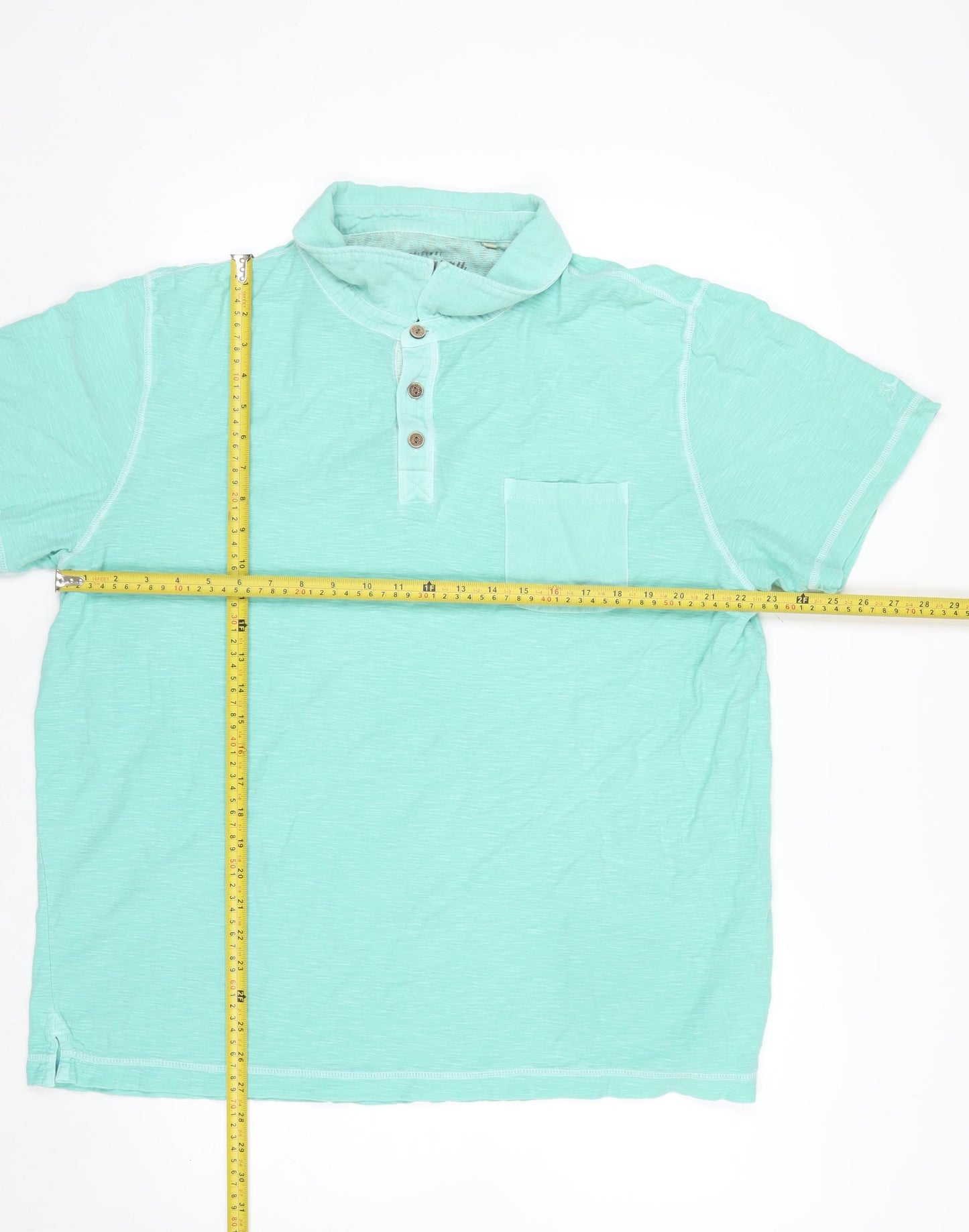 Mantaray Men's Green Cotton Polo Shirt XL Short Sleeve Casual